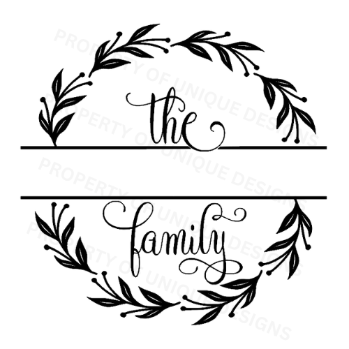 The _ Family Laser engraving SVG File