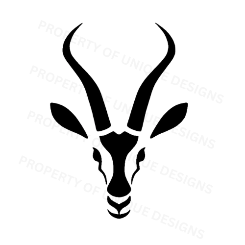 Springbok Head Laser engraving SVG File